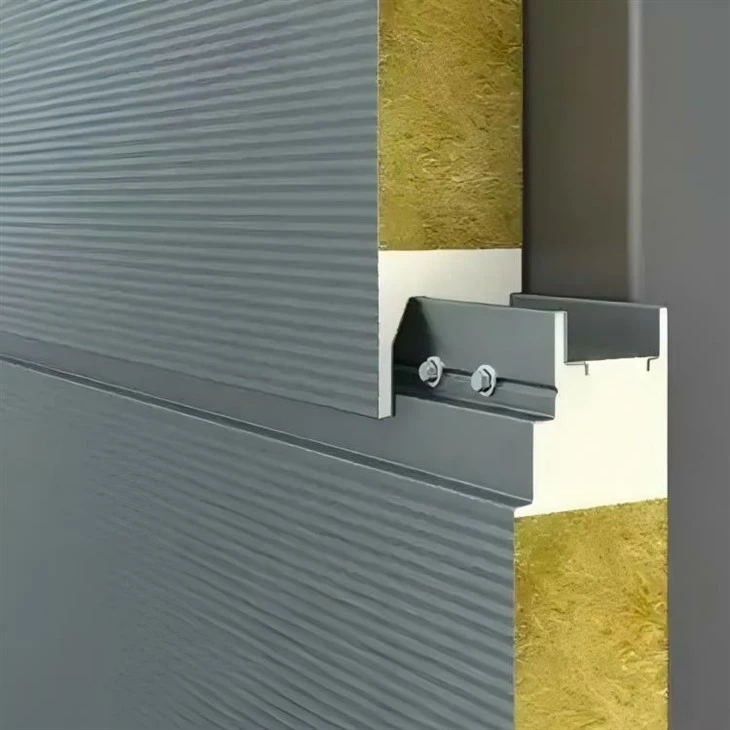 Pannello composito in lana di roccia con bordo in PU